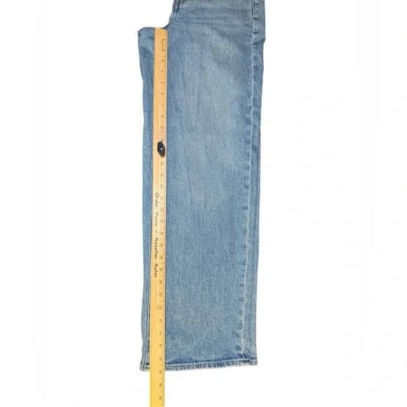 Madewell Wide Leg Curvy Perfect Vintage Jeans Womens 26 Medium Wash High Rise - Picture 6 of 9